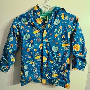 OakiWear “Outer Space” Lined Rain Jacket Size 5T
